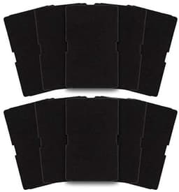 10-stuks wasmachine sponsfilter - Vervangend filter - Voor Beko, Grundig, Blomberg drogerfilters - Droger, droger, verdamper schuimfilters - Wasmachine filteronderdelen - Drogerfilter - Droger accessoires - Zwart — thumbnail 1