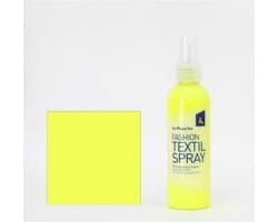 La Pajarita textielspray knutselverf 100ml neon geel textiel.