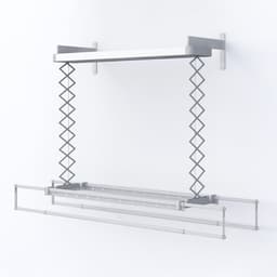 Foxydry 160 cm elektrische droogrek voor wandmontage met verwarming - 160 X 53 X 25 cm — thumbnail 1