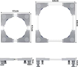 Wasmachine Verhoger voor Droger & Koelkast - Wasmachine Opbouwmeubel - Wasmachinevoet Wasmachine onderhoud 41~66cm In hoogte verstelbaar 4 poten — thumbnail 4