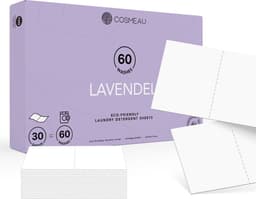 Cosmeau Wasstrips 60 Wasbeurten Lavendel - Wasmiddel - Wasvellen - Wasdoekjes - Detergent Sheets - Laundry Strips - Cosmo Cosmea Kosmo — thumbnail 1