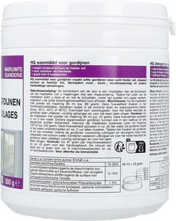 HG - Wasruimte - Wasmiddel Voor Vitrage - Maakt Stralend Schoon & Wit - 500 g - 1 stuk — thumbnail 3