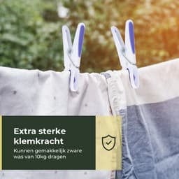 Gandria Wasknijpers 48 Stuks - Kunststof Wasknijpers - Set van 48 Plastic Knijpers - Wasrek Knijpers 10 Kg - 4 Kleuren — thumbnail 3