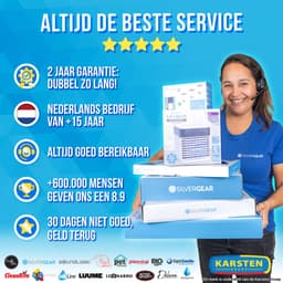 Premium Elektrisch Wasrek met Verwarming 300W - Droogtoren - Elektrisch Droogrek - Wit - Silvergear — thumbnail 5
