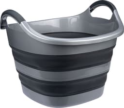Abbey Camp Opvouwbare Wasmand - Teil - Grijs - 50 Liter - 56.7 x 60 x 44.4 cm — thumbnail 1