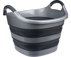 Abbey Camp Opvouwbare Wasmand - Teil - Grijs - 50 Liter - 56.7 x 60 x 44.4 cm