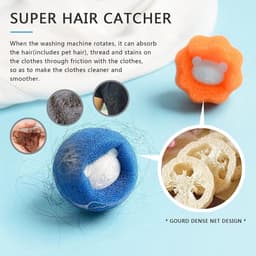 Wasballen Voor Wasmachine - 12 Stuks - Wasbal - Anti Haar - Wasdrogerbal - Wasverzachterbal - Wasdroogbal - Anti-Rollende Wasbal -Schoonmaakbenodigdheden - Huishoudelijke Gadgets - Herbruikbare -Haar Opvanger - Anti-Pluis - Voor Wasmachine/Droger — thumbnail 2