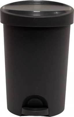 EDA Wasmand/wasbox met deksel - lichtgrijs - 60 liter - kunststof - L43 x B36 x H63 cm - Wasmanden/wasboxen — thumbnail 1