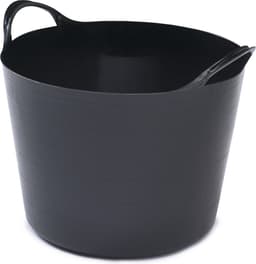 Whitefurze Flexibele emmer - 14 liter - Kunststof - Zwart - 32 x 36 x 25 cm — thumbnail 1