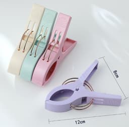 Strandlaken - Handdoek Knijpers / Clip | Set 4 stuks | Fashion Favorite — thumbnail 4