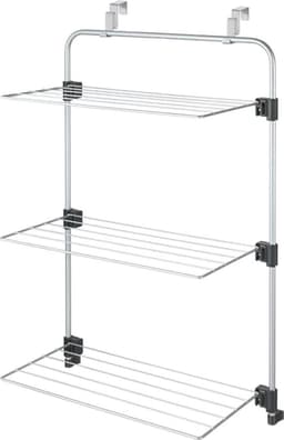 Wanddroogrek wasdroger over de deur- grijze Epotherm-coating - 35 x 58 x 87 cm Wanddroogrek — thumbnail 1