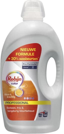 Robijn Professional Vloeibaar Wasmiddel Klein & Krachtig Gekleurde Was 160 Wasbeurten Pro Formula - 2 x 4,32 liter - Voordeelverpakking — thumbnail 1