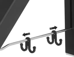 Milano Luxurious inklapbaar droogrek – 40.5 x 33 x 31 cm – 2 Stuks – Garderobehouder – Wasrek inklapbaar – Kledinghanger wandmontage – stevige kledinghaak inklapbaar – Wanddroogrek – Inklapbaar droogrek – Zwart — thumbnail 3