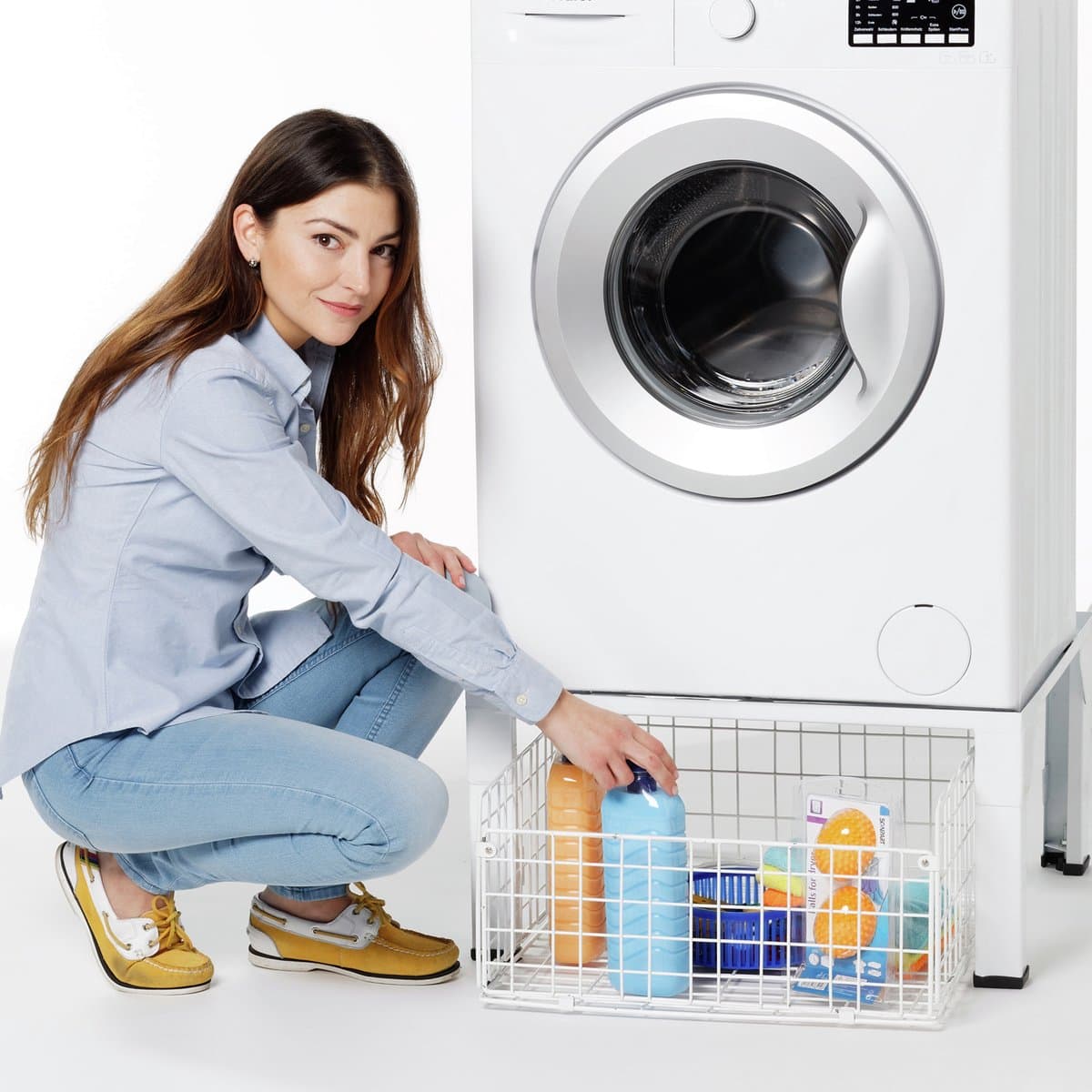 Scanpart wasmachine verhoger met lade - 30 centimeter verhoging - Sokkel - Maximaal 150 kg - 62 x 55 cm - Universeel — afbeelding 1