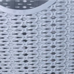CM Flexibele wasmand of draagtas - grijs - 22 liter - kunststof - 50 x 20 x 40 cm - opbergen — thumbnail 2