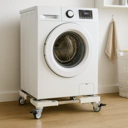 Universele Wasmachine Verhoger – Verstelbaar Onderstel met Zwenkwielen en Rem – Voor Wasmachine, Vaatwasser, Droger – Tot 300 kg — thumbnail 2