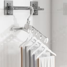 Allecto Plus - Opvouwbaar droogrek met 5 gaten en kledinglucht voor op reis - Ruimtebesparend en handig voor buiten en op vakantie — thumbnail 3