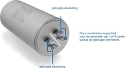 Dparts condensator 60 µF - universeel - 450V - universele aanloopcondensator - 60uf — thumbnail 3