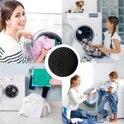 Wasmachine Pluisvanger - Haarverwijderaar Wasgoed - Dierenharen Vangen - Dubbele Drijvende Schijf - 7.76x8x4cm - Zwart — thumbnail 3