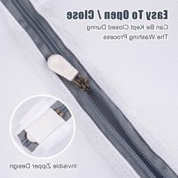Set van 3 Wasnetten voor de Wasmachine - Fijne Mesh Polyester Waszakken met Verborgen Rits voor Dekens, Jassen en Kussenslopen - Ideaal voor Veilig Wassen en Bescherming van Kleding — thumbnail 4