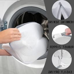 Waszak voor Schoenen - 2 Stuks - Beschermende Waszak met Rits voor Schoenen en Sokken in de Wasmachine - Ideaal voor Sport- en Casual Schoenen — thumbnail 5