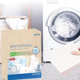 Witte Textielverf - Wasgoed Witmakende Vellen - Kleding Opfrissen - Individueel Verpakt - 10 Vellen - Wit — thumbnail 4