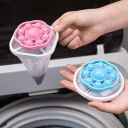 Wasmachine filterzakken - 3 stuks - Drijvende Haar Filtering - Herbruikbaar - Wasmachine reiniger - Haarvanger - Wasfilter - Voor het verwijderen van haar en drijvend vuil - 9.5cm — thumbnail 5