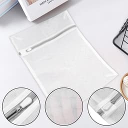 Waszakken Set Wasmachine – Beschermt Kleding – 6 Stuks Netzakken met Rits – Scheurvast Polyester – Voor Beha, Wasgoed en Delicate Kleding – Wasnet, Waszak Set, Laundry Bags — thumbnail 2