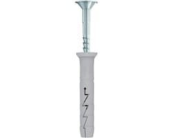 Muurankers - Hamerpluggen Nagelschroeven - Zware objecten bevestigen - Snelle hamermontage - 10x80mm - Grijs — thumbnail 3