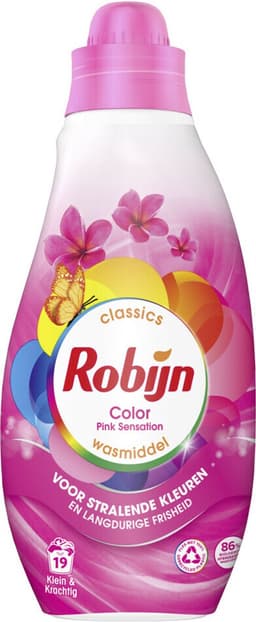 Robijn Klein & Krachtig Classics Color Pink Sensation Vloeibaar Wasmiddel 19 wasbeurten — thumbnail 1