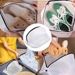 Herbruikbare waszak voor schoenen - 2 stuks, ideaal voor sneakers, sokken en delicate was — thumbnail 3