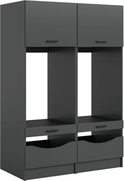 xonox.home Free wasmachine-ombouwset (B/H/D: 133x195x68 cm) in antraciet imitatie — thumbnail 1