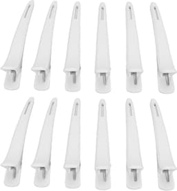 Haarspeld set - Eendenbek clips - Haarstyling thuis - Sterke grip - 12 stuks - Wit — thumbnail 5