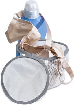 Waszak voor BH en Delicate Stoffen - Set van 4 stuks - Wasnet voor Wasmachine en Droger - 17 x 15 cm - Lingerie Waszak met Verborgen Rits - Anti-klit en Vormbehoud - Duurzame Bescherming voor Ondergoed - Ook Geschikt als Reis-opbergzak - Wit — thumbnail 4