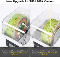 Filament Droger - Droogbox - 3D Printen - Grote Capaciteit - 2 Rollen - Wit — thumbnail 4