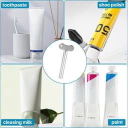 Dailygoods- Buisknijper Roestvrij Staal - 8 Stuks - Tandpasta/Crème/Verf Knijper - Sleuteldispenser - Waterdicht - Eenvoudig te Gebruiken - Tandpastaknijper — thumbnail 3