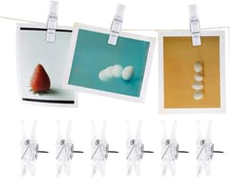 Houten Punaises Clips - Mini Knijpers - Foto's Bevestigen - Met Veerclip - 2 Dozen - Niet Gespecificeerd — thumbnail 4