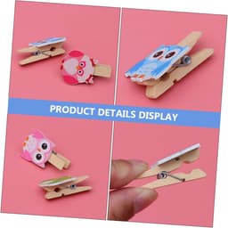Uil Klemmen - Foto Clips - Decoratie Maken - Houten Materiaal - 40 Stuks - Willekeurig — thumbnail 3