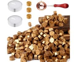 Octagonale Gouden Wasbolletjes voor Cadeauverpakking, Trouwaankondigingen en Gepersonaliseerde Enveloppen - 400 Stuks