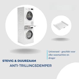 Florixa® Tussenstuk Wasmachine Droger - Stapelkit - Tussenstuk Wasmachine en Droger - Tussenstuk Wasmachine Droger Zwart - Tussenstuk Wasmachine Droger Aeg - Wit - 54cm x 60cm x 8cm — thumbnail 2