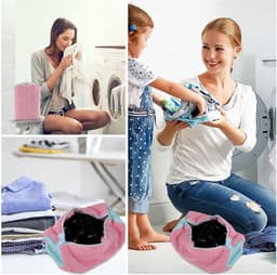 Waszak voor Schoenen - Herbruikbare Wasnet voor Sneakers en Sportschoenen met Rits - Bescherming en Onderhoud voor je Schoeisel in Roze Rood — thumbnail 3