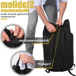 XXL Reiswaszak 115L met Verstelbare Schouderbanden, Waterdicht en Opvouwbaar voor Gemakkelijk Opslag — thumbnail 2