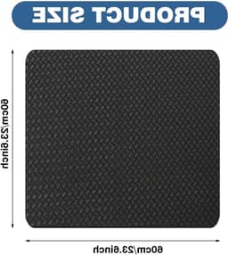Anti-trillingsmat - Apparaatmat Demper - Apparaat Stabiliseren - Dubbelzijdig Antislip - 60 x 60 cm - Zwart — thumbnail 5