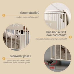 Rollende wasmand op wielen, smalle draadmand voor wasruimte, grote opbergmand voor yogamatten en kleding, 50 x 30 x 57 cm — thumbnail 5