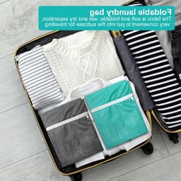 Dailygoody - Set van 2 Waterdichte Waszakken met Rits - Ideaal voor — thumbnail 3