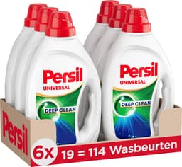 Persil Gel Universal - Vloeibaar Wasmiddel - Voor Alle Kleuren Was - Krachtige Vlekverwijdering - 6 x 19 Wasbeurten - Voordeelverpakking — thumbnail 1