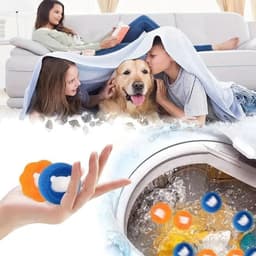10x Herbruikbare Haarvangers voor Wasmachine - Vangt Hondenhaar en Kattenharen — thumbnail 3