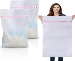 Grote Waszakken 90 x 110 cm, XXL Wasnet voor Wasmachine, Ideaal voor Kleding, Handdoeken en Dekens — thumbnail 1