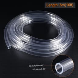 Dailygoody - Transparante PVC Slang - Flexibele Buizen voor Tuinbewatering - Lichtgewicht 5m - Duurzaam en Herbruikbaar - 12mm Buitendiameter - Geschi... — thumbnail 3