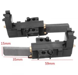 Dailygoods- Motor Koolborstels 2 Stuks - Compatibel met Hoover/Candy/Indesit - Model 587848 - Duurzaam - Hoogwaardige kwaliteit - Eenvoudige installatie - Wasmachine Onderdelen — thumbnail 4